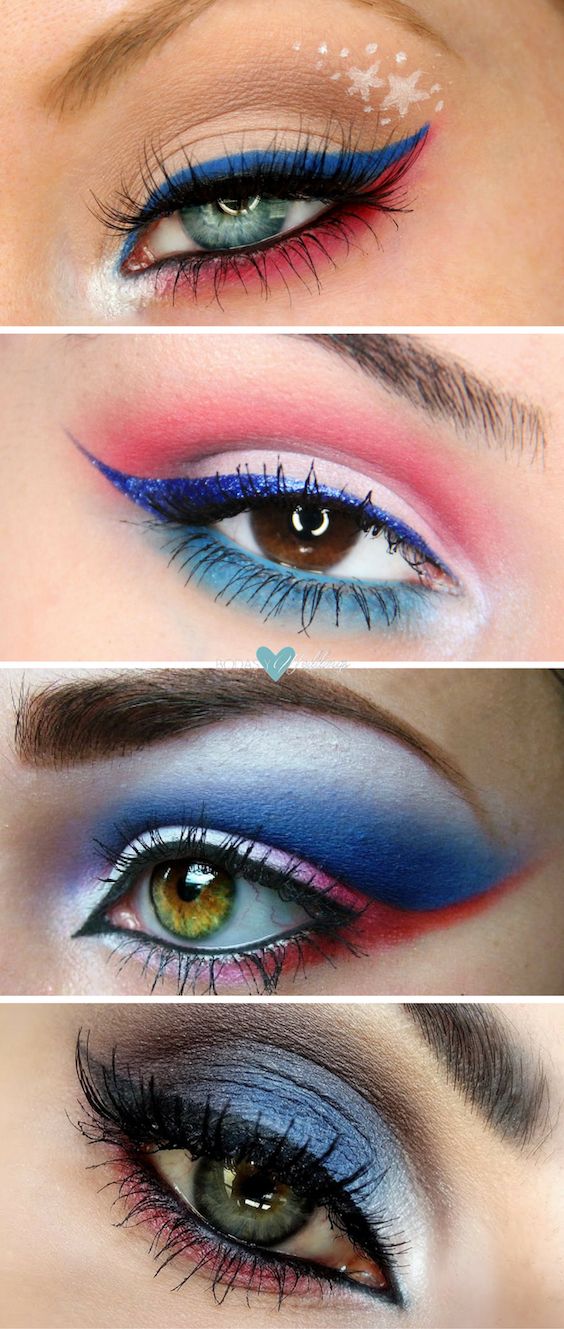 simple 4th of july makeup ideas