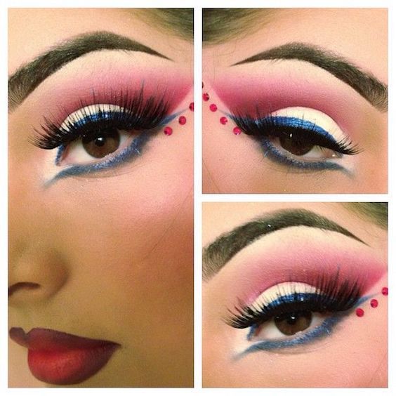 simple 4th of july makeup ideas