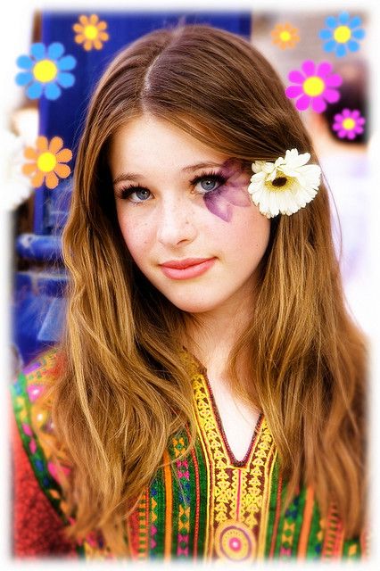 makeup ideas for hippie costume