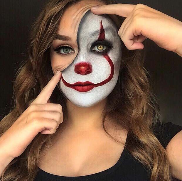 cool clown makeup ideas