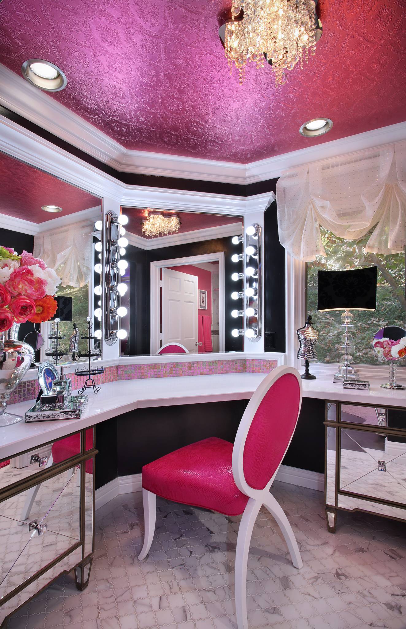 glam makeup room ideas