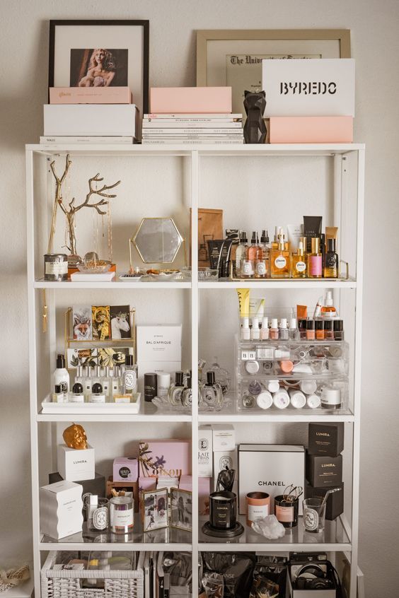 shelf ideas for makeup