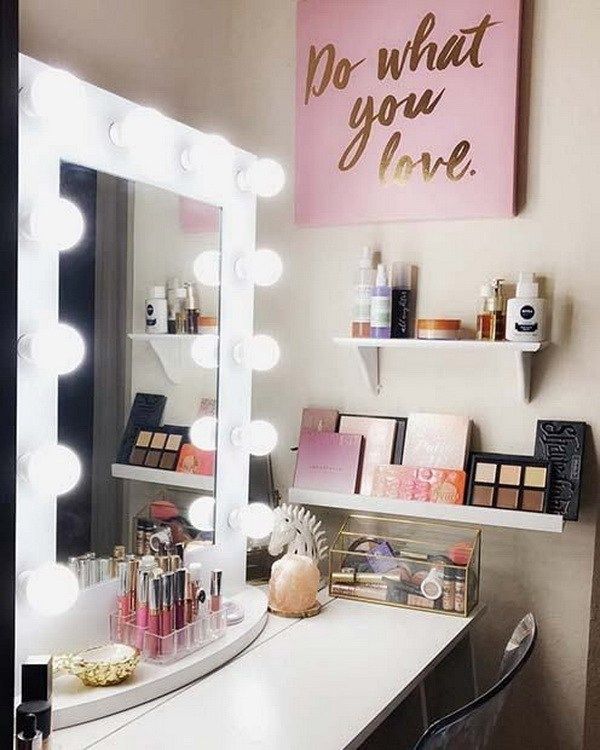 makeup table ideas for bedroom
