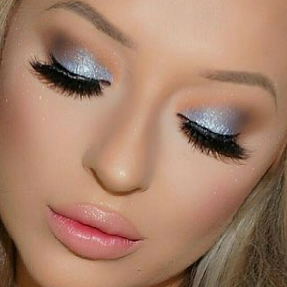 silver eyeshadow light makeup ideas
