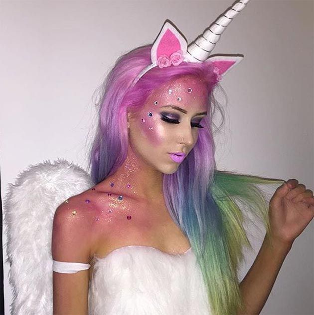 unicorn makeup ideas for halloween