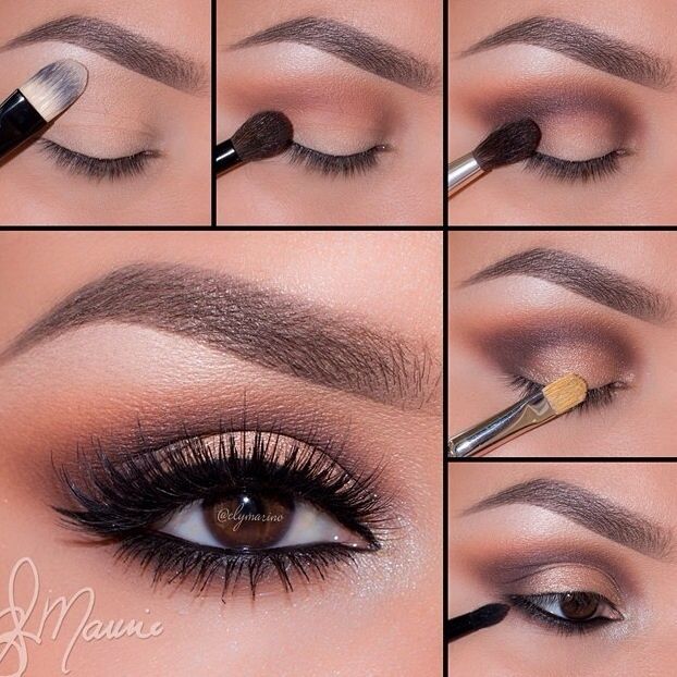 eyeshadow makeup for brown eyes tutorial