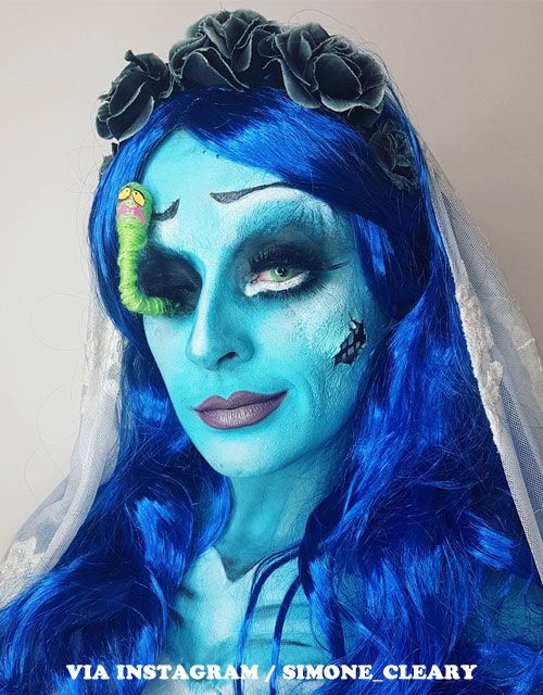 blue halloween makeup ideas