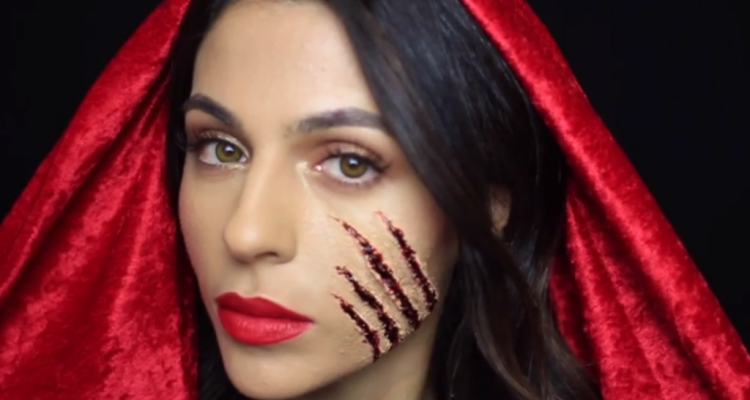 scary red riding hood makeup ideas