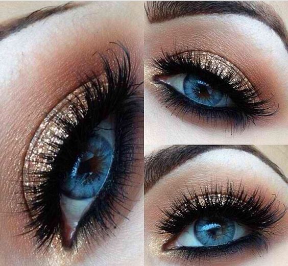 simple makeup ideas for blue eyes
