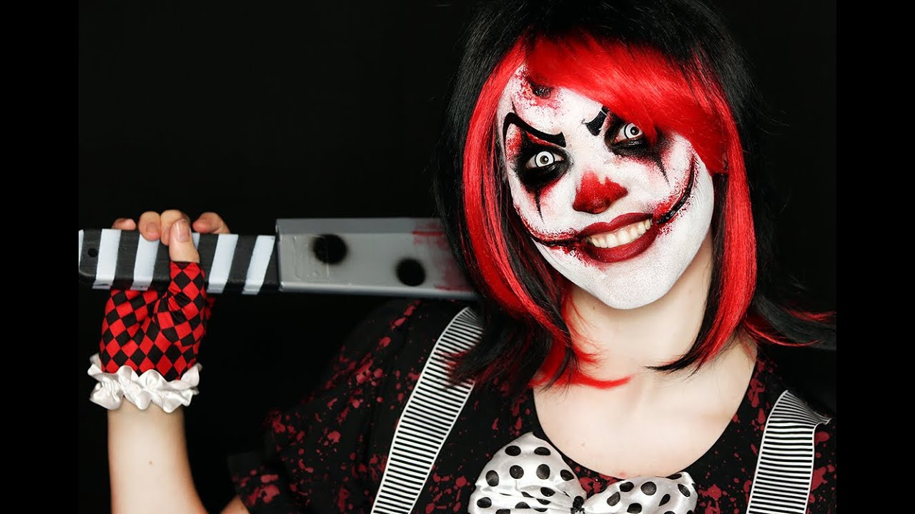 scary clown makeup ideas for halloween