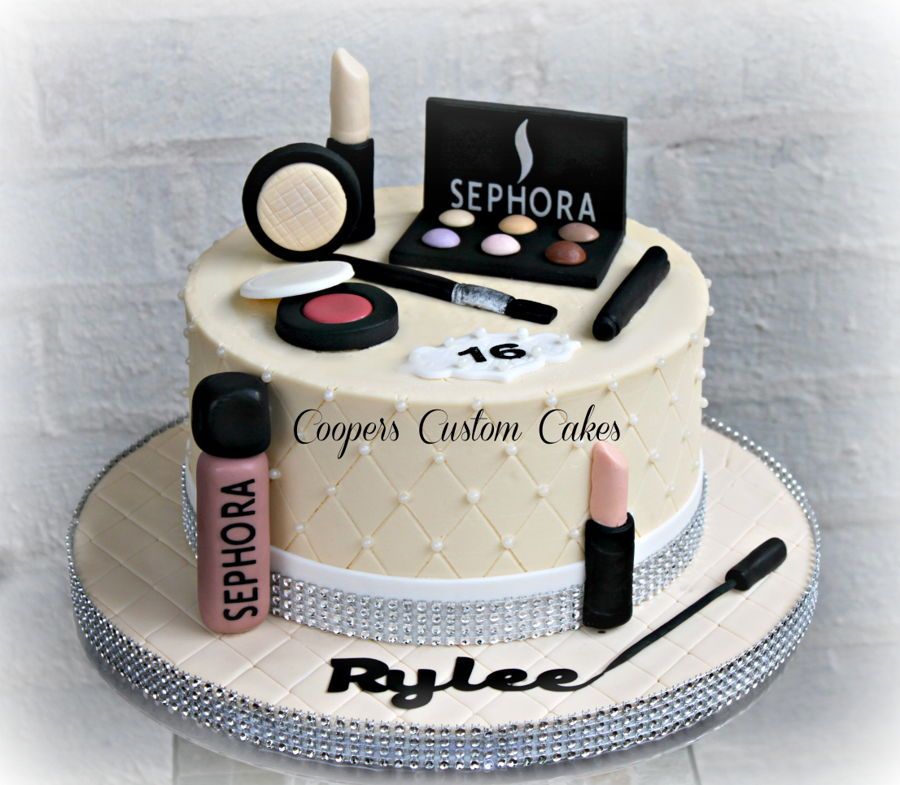 cake ideas for makeup lovers