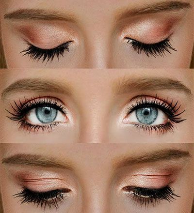 natural makeup ideas for blue eyes