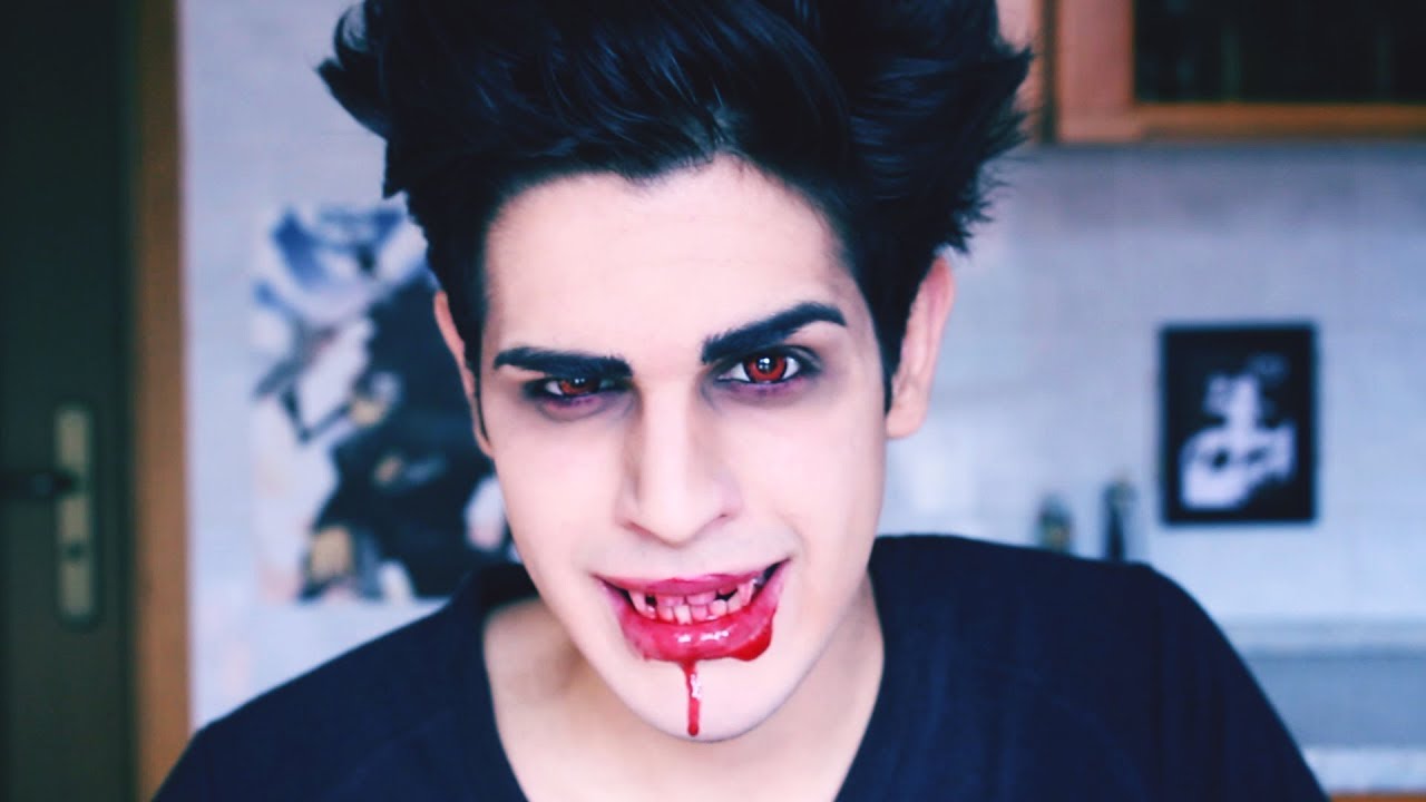 easy vampire makeup for guys