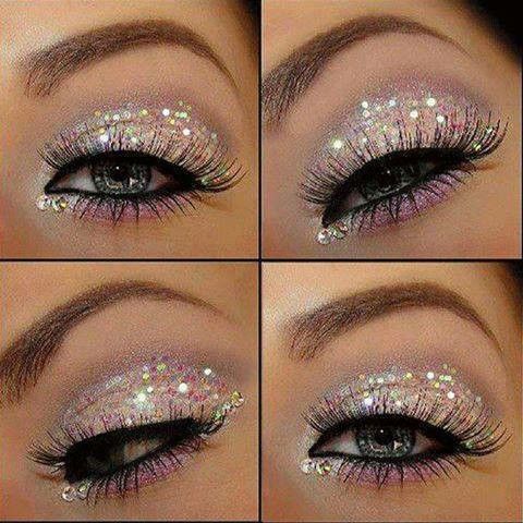 simple glitter makeup ideas