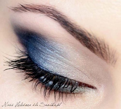 homecoming makeup ideas for blue dress