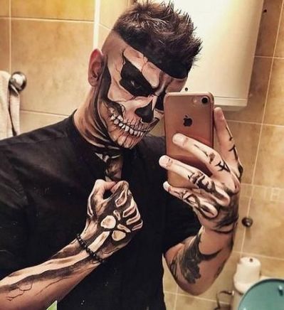 easy scary halloween makeup for guys