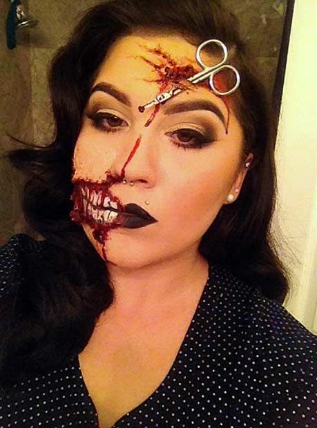simple scary halloween makeup ideas