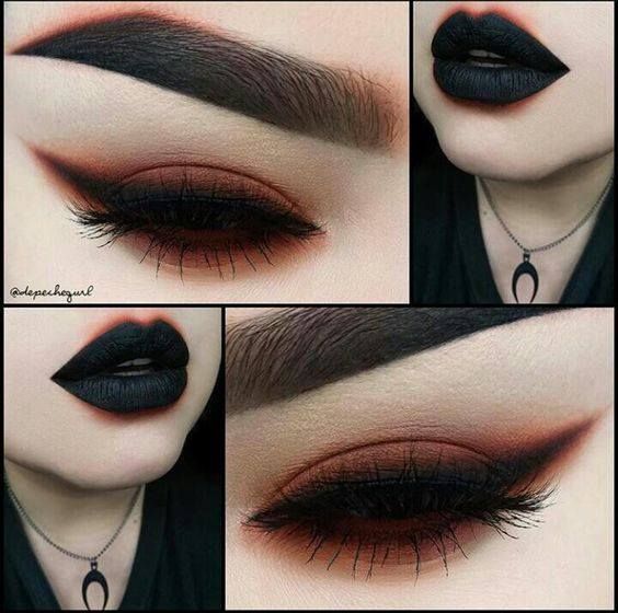 simple goth makeup ideas