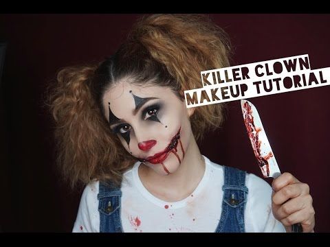 easy scary clown makeup tutorial for halloween