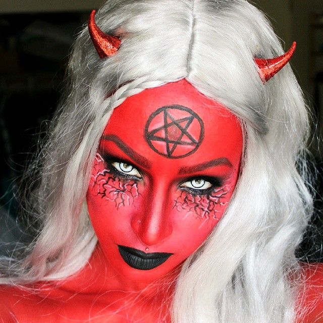 makeup ideas for halloween devil