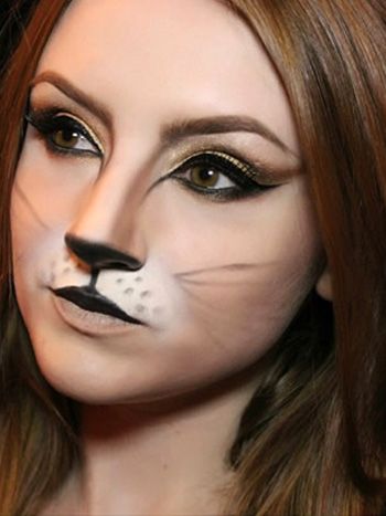 cat face makeup ideas for halloween
