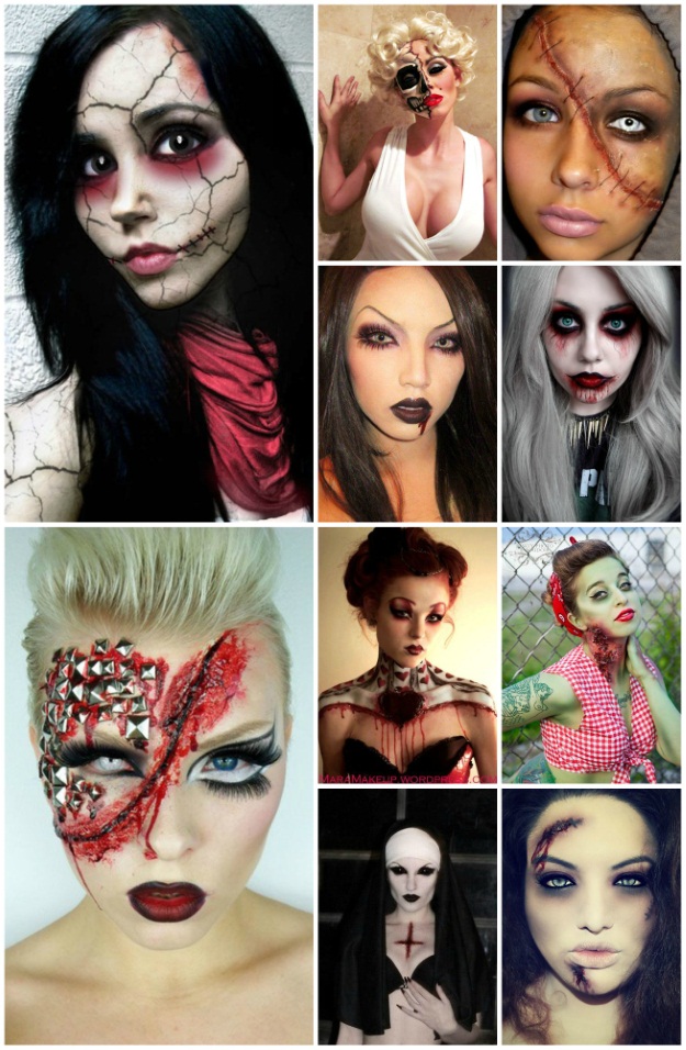 scary halloween costume makeup ideas