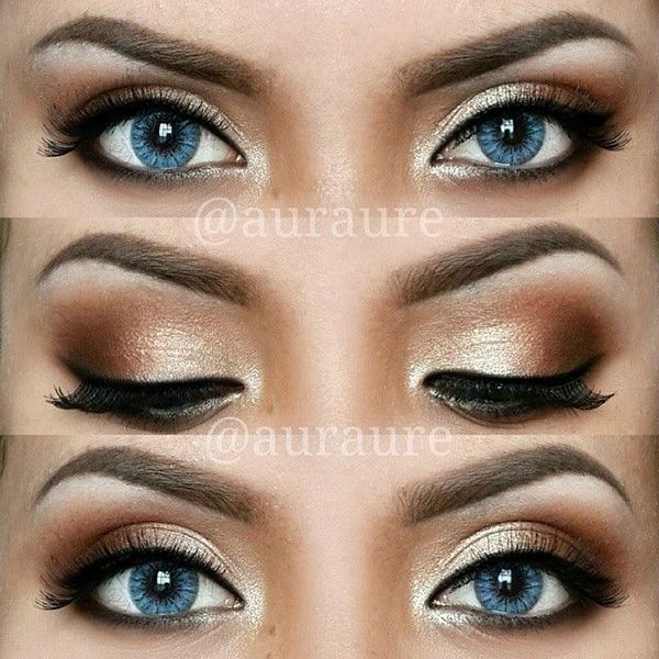 simple makeup ideas for blue eyes