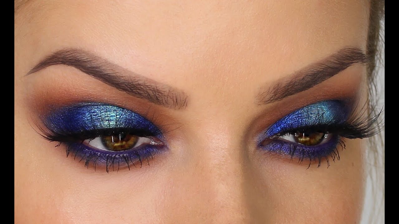 blue eyeshadow makeup pinterest
