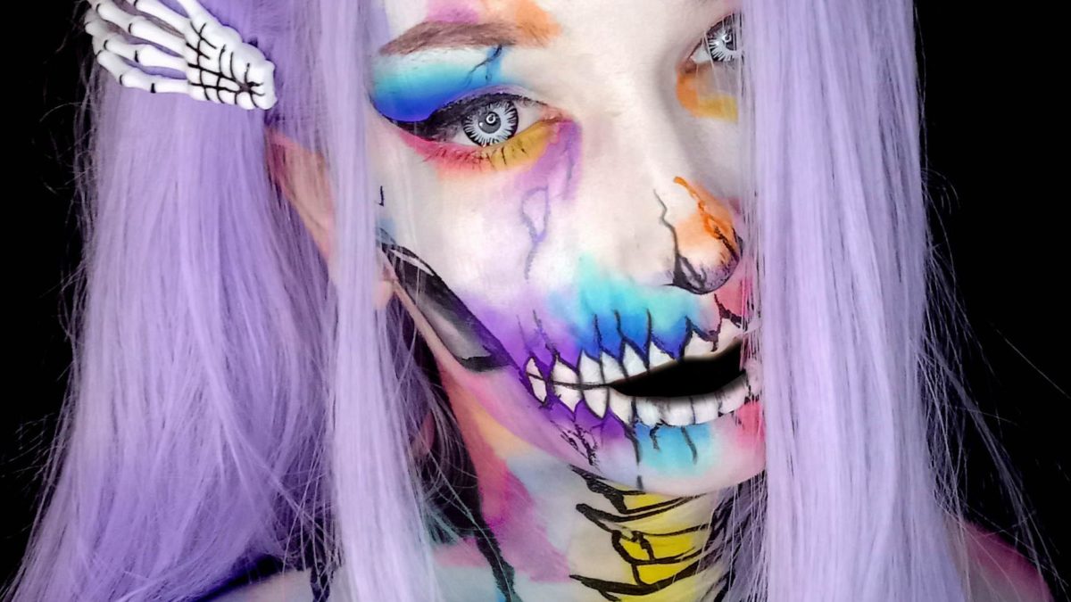 Rainbow Skull ☠️ I use Aquacolors from Superstar and lenses from Amazon
