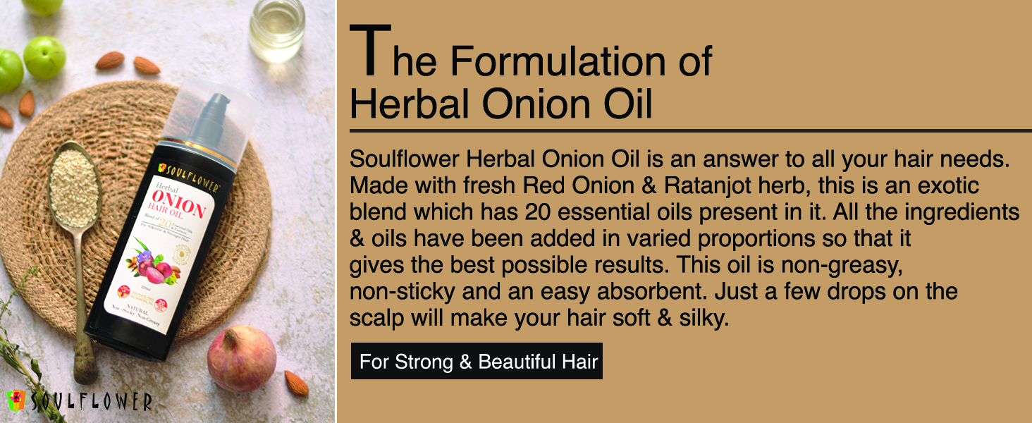 soulflower herbal onion hair oil