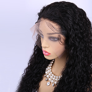 360 Lace Frontal Wigs Water Wave Human Hair Wigs with Baby Hair for  Black Women 130% Density