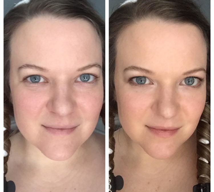 Before and after a minimal / no makeup look.  CC very welcome.