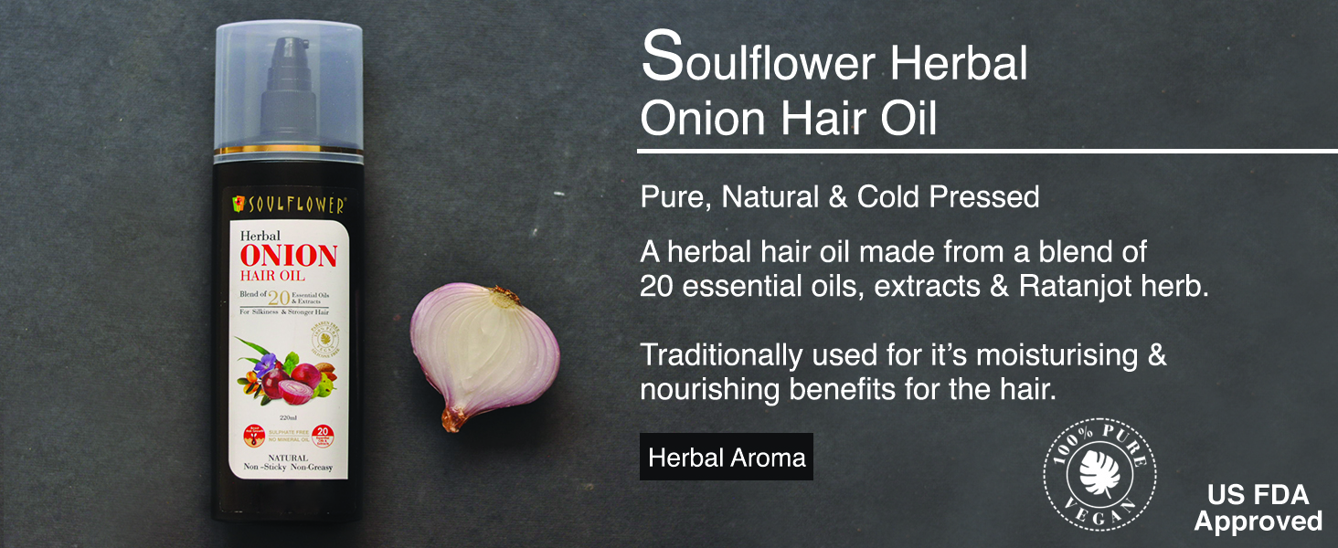 soulflower herbal onion hair oil
