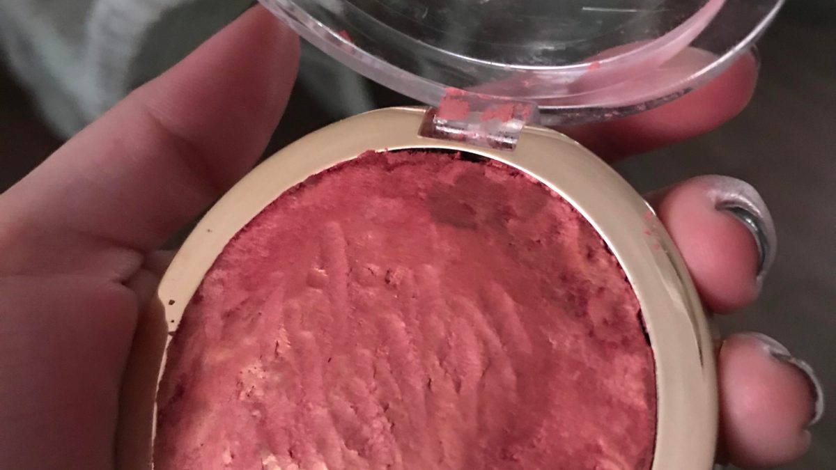 I put down my broken milani blush last night and now it has an extremely hard pan.  Is this normally what happens (how can I use it) or should I just get a new one?