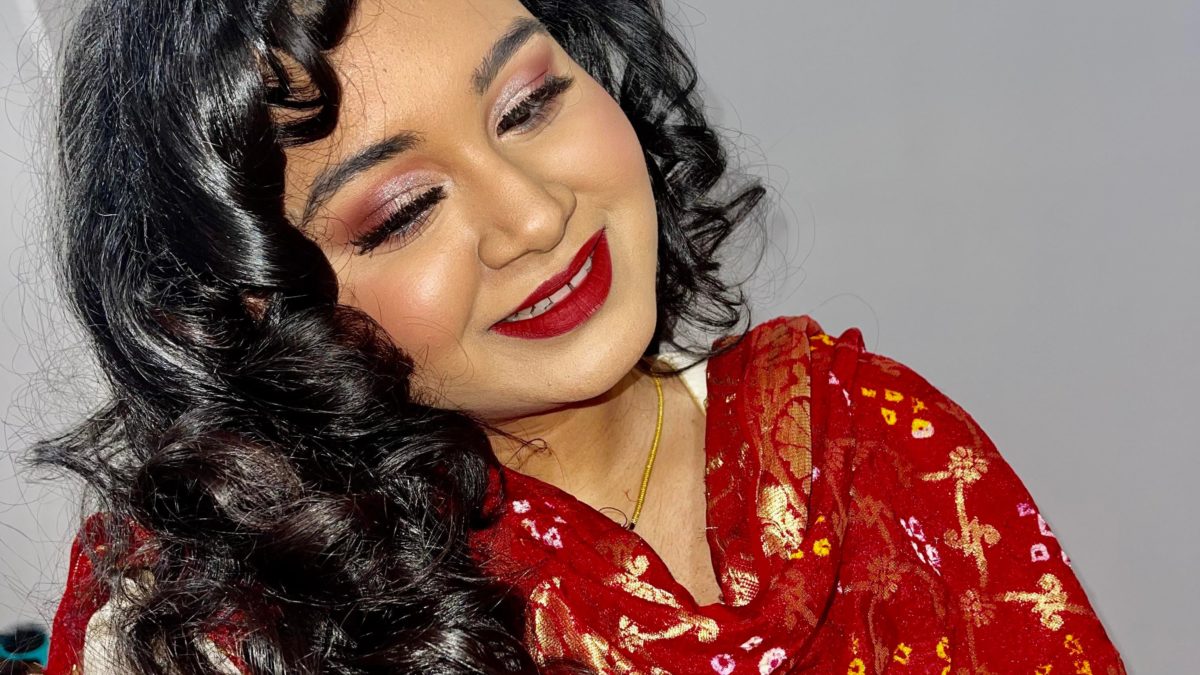 Post my Valentine’s Day watch here for fun.  I’m not sure how appropriate it is for me to post my full look with my South Asian outfit but share anyway