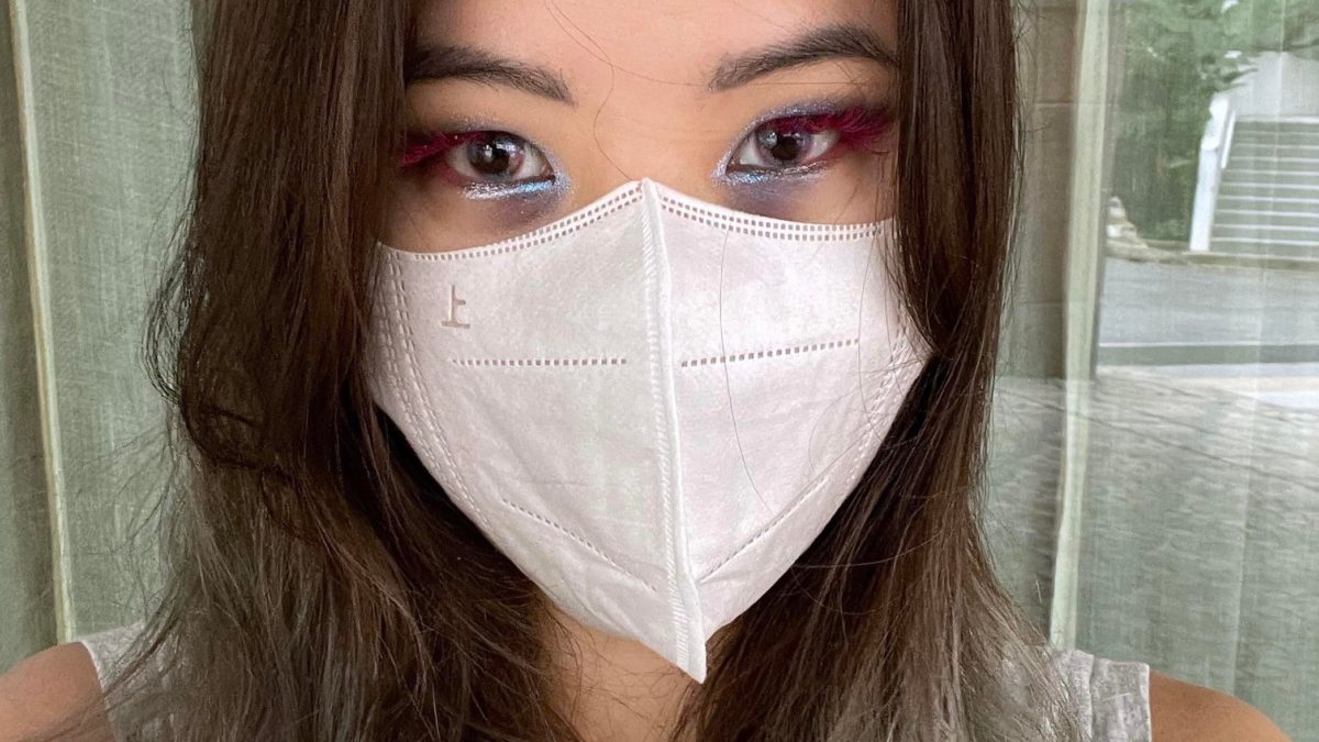 The eyebag trend looks surprisingly good with masks