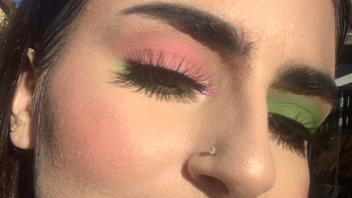 tried a double look for the first time!  💖💚