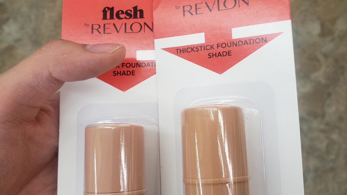 I just saw them at Dollar Tree for … $ 1.  Did Revlon buy Flesh makeup?