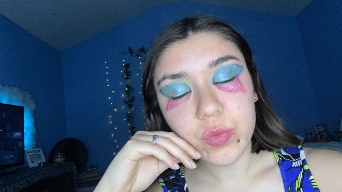 Makeup I did for tonight’s stream, I love butterflies!