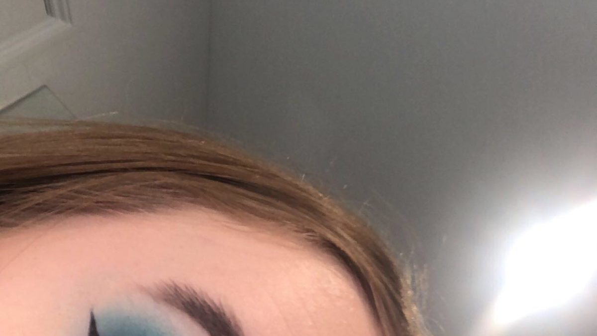 the blue eyeshadow look I did last night using the James Charles palette