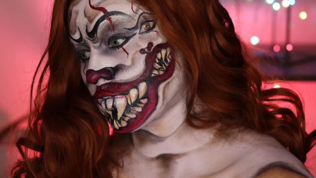 Pennywise makeup (everyday is Halloween for me)