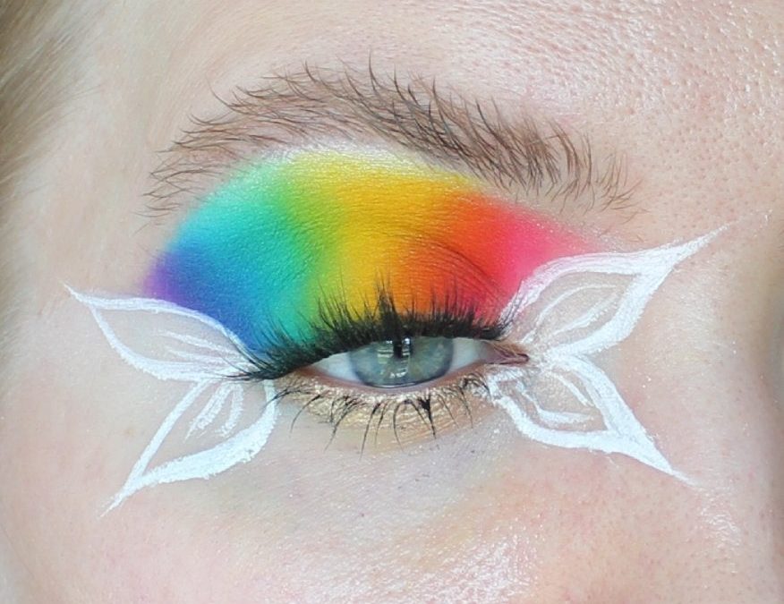 Rainbow look with butterfly wings – Look recreation by make_malvina_up