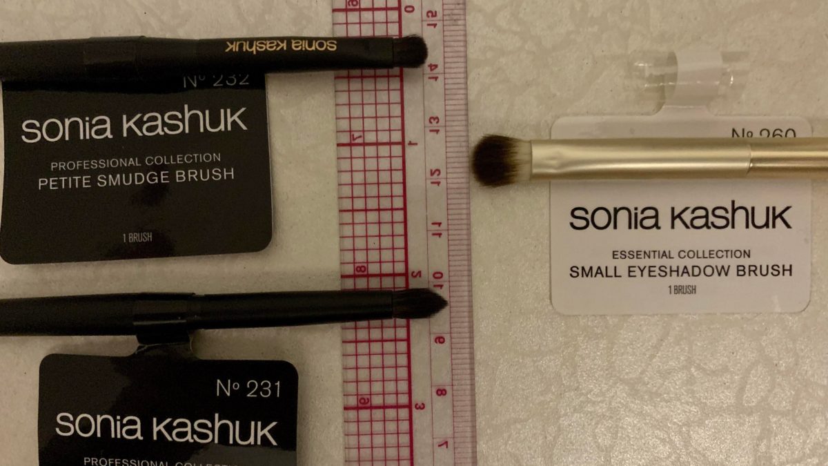 Sonia Kashuk brushes haul – wanted to find monolid / hooded eye brushes.
